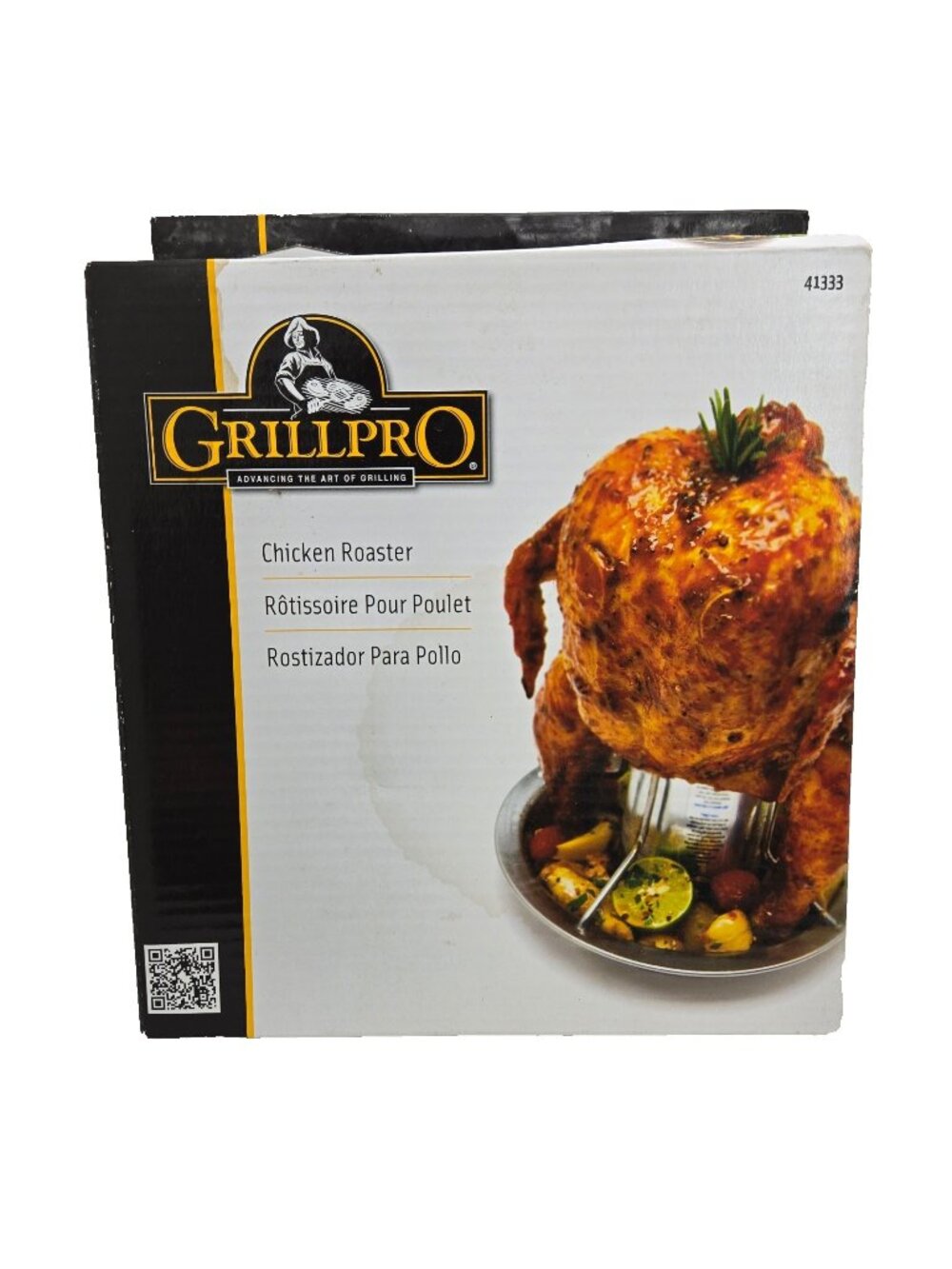 GrillPro Chicken Roaster Stainless Steel BBQ Grill Oven Poultry Rack New Sealed